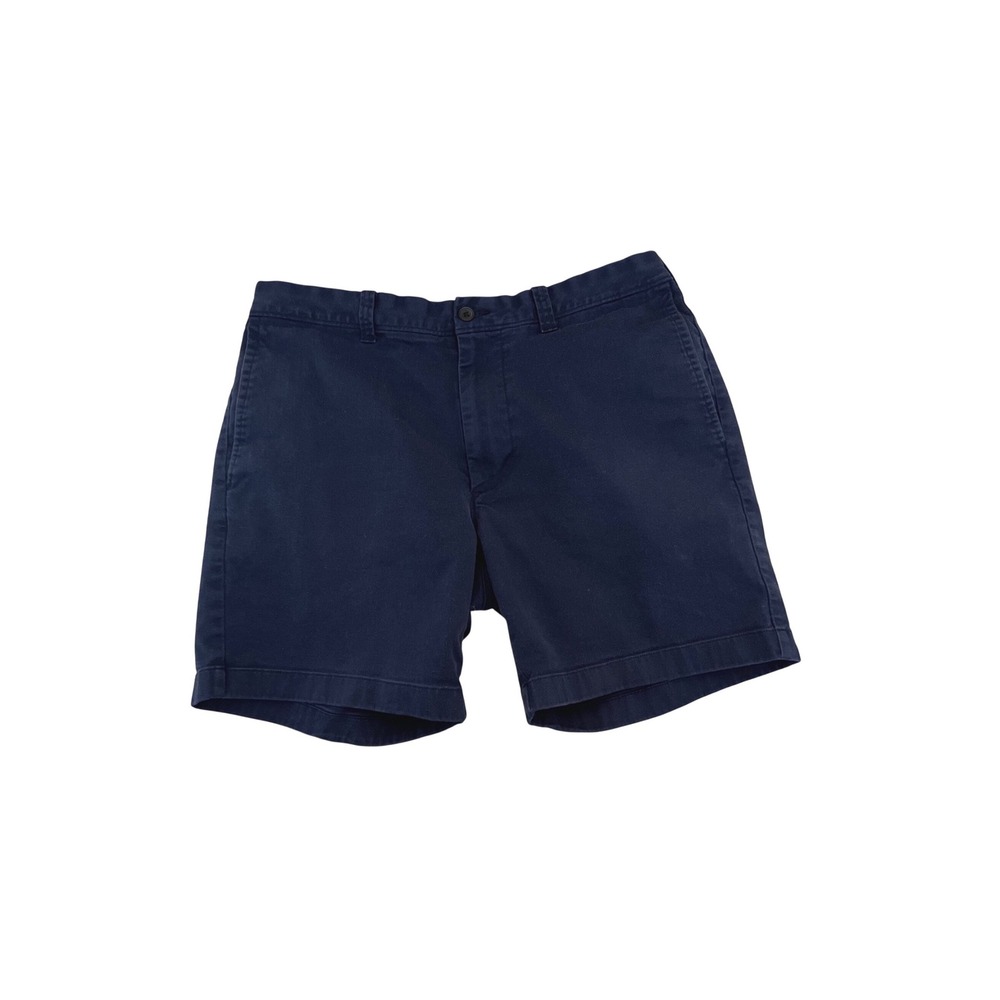 J.Crew Mercantile Flex Navy Flat Front Chino Shorts 33‎ Mens Preppy Coastal